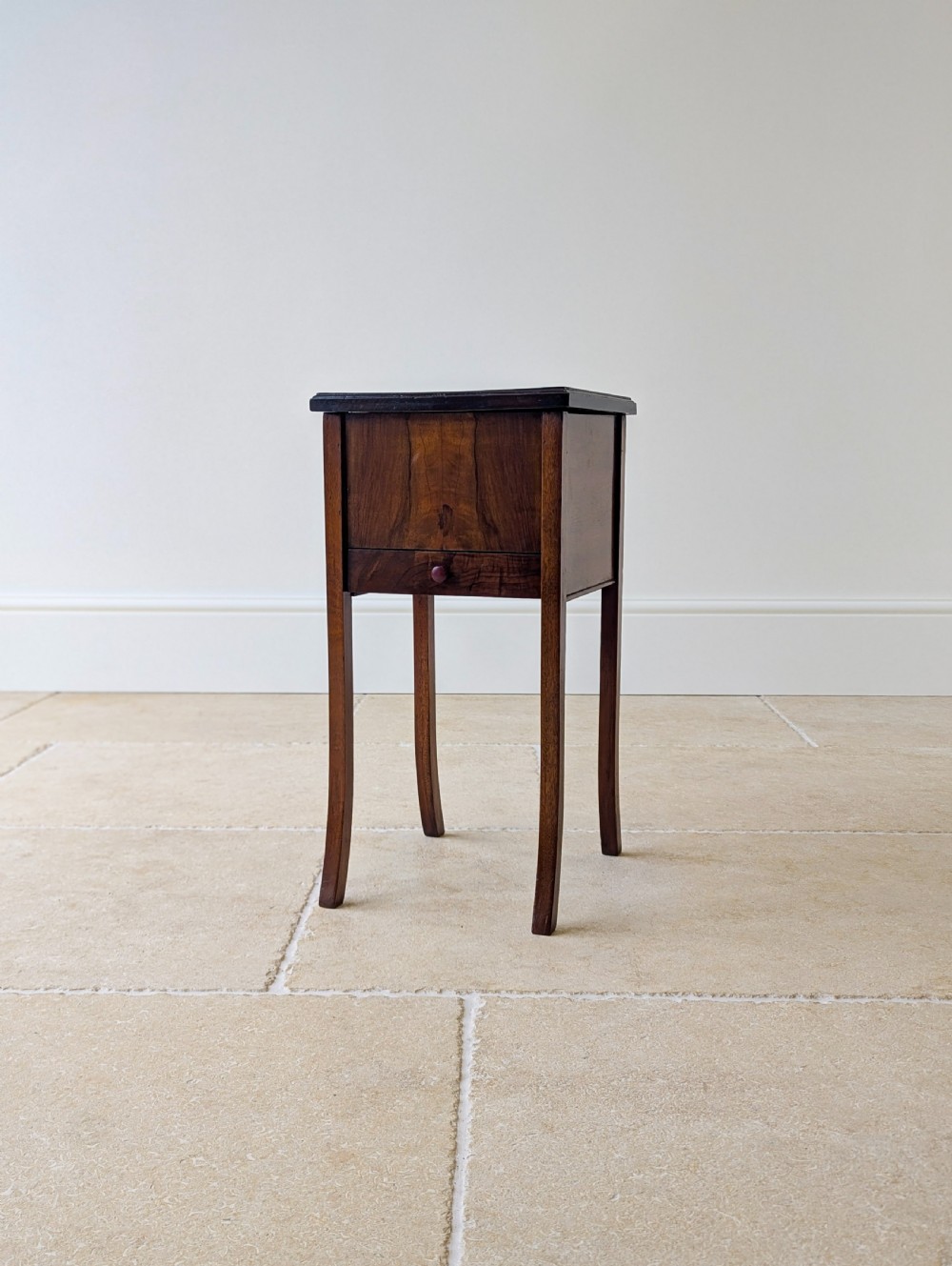 Antique Early 20th Century Walnut Sewing Table c.1920 View VII