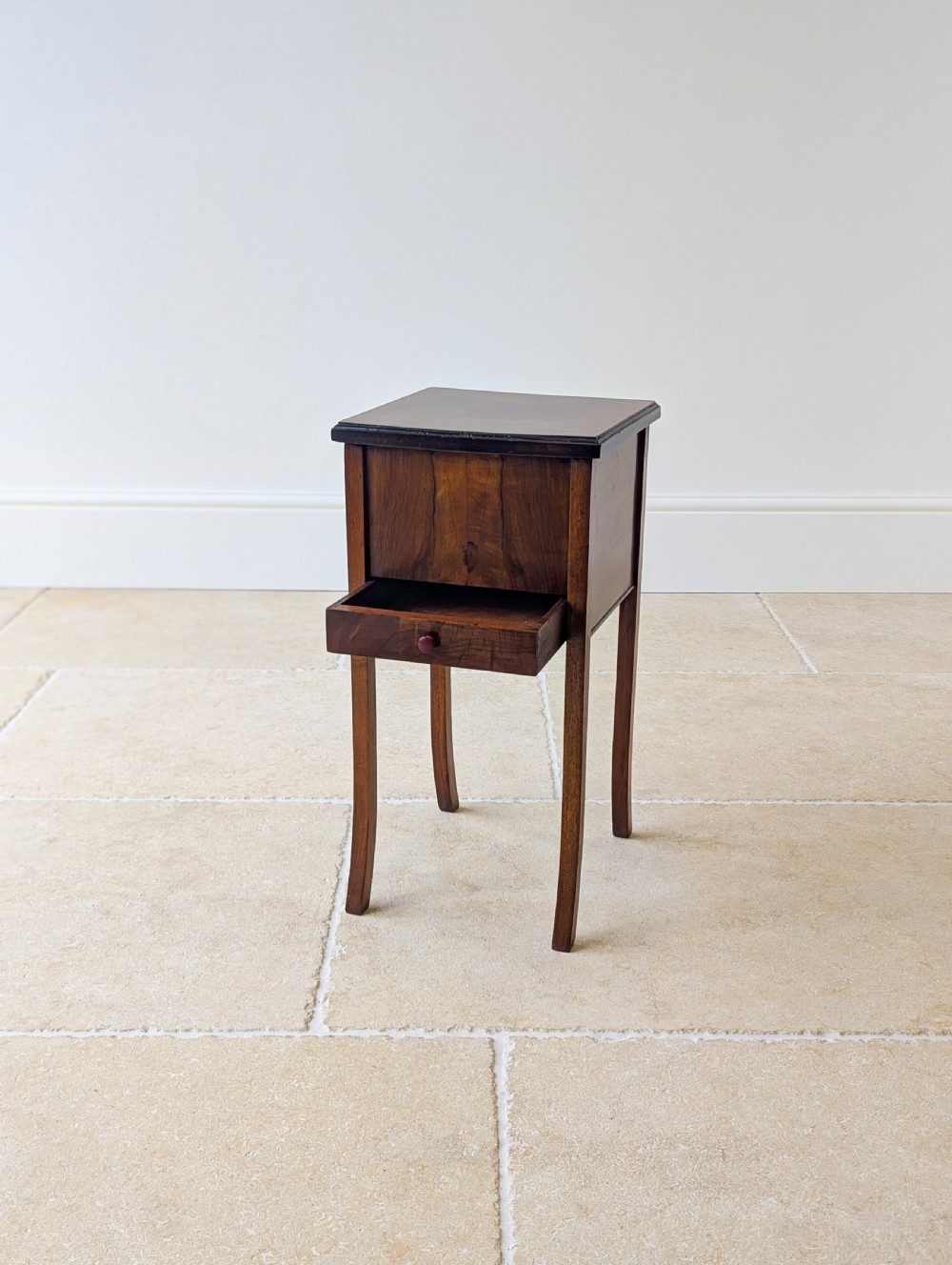 Antique Early 20th Century Walnut Sewing Table c.1920 View IX