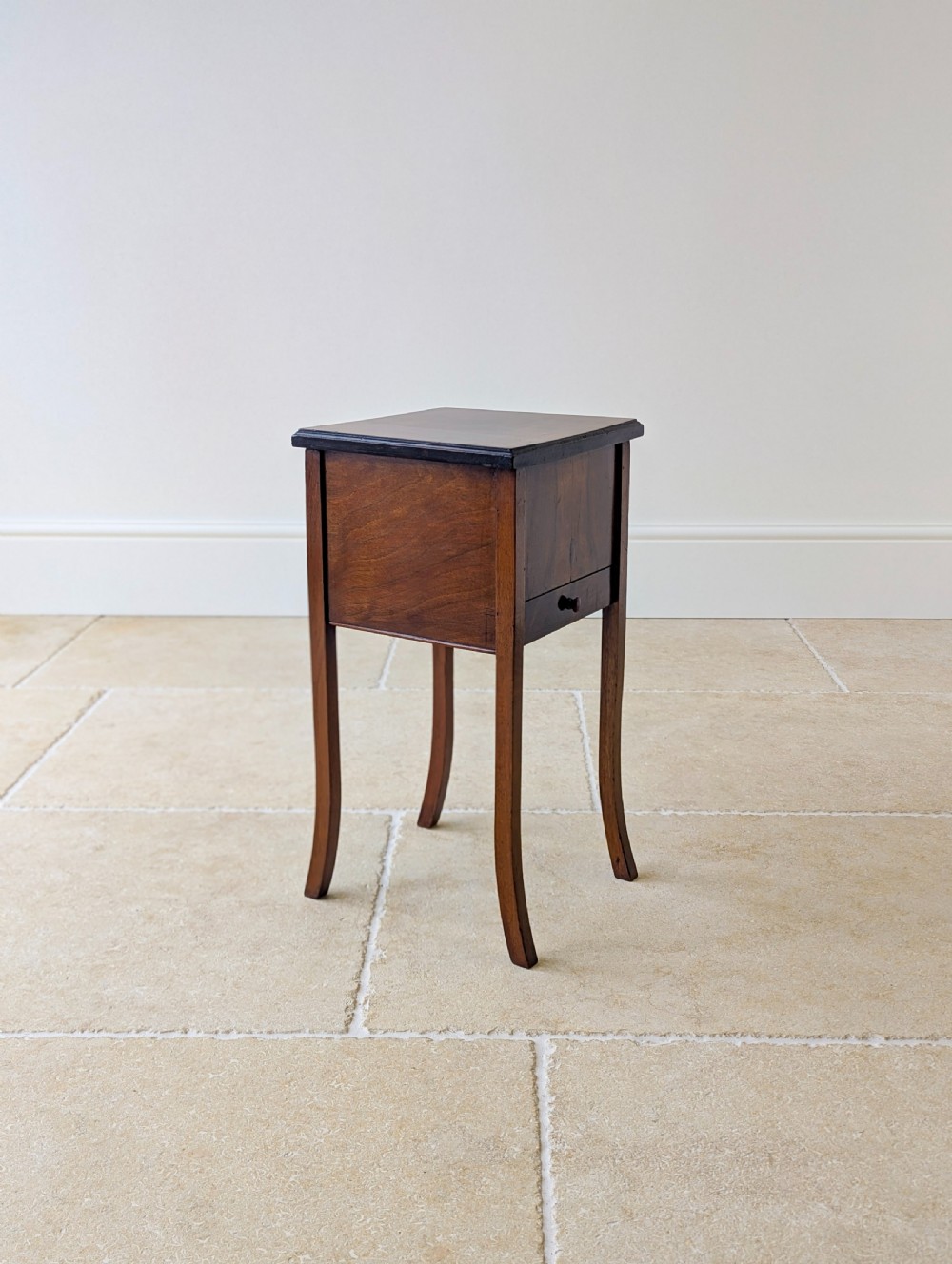 Antique Early 20th Century Walnut Sewing Table c.1920 View XIII