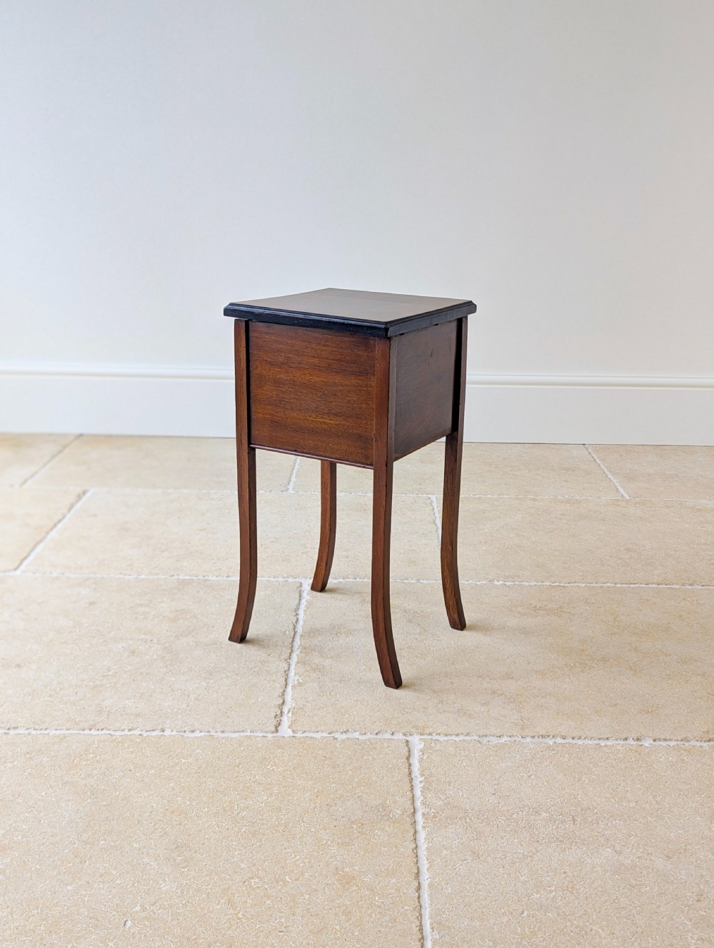 Antique Early 20th Century Walnut Sewing Table c.1920 View XIV