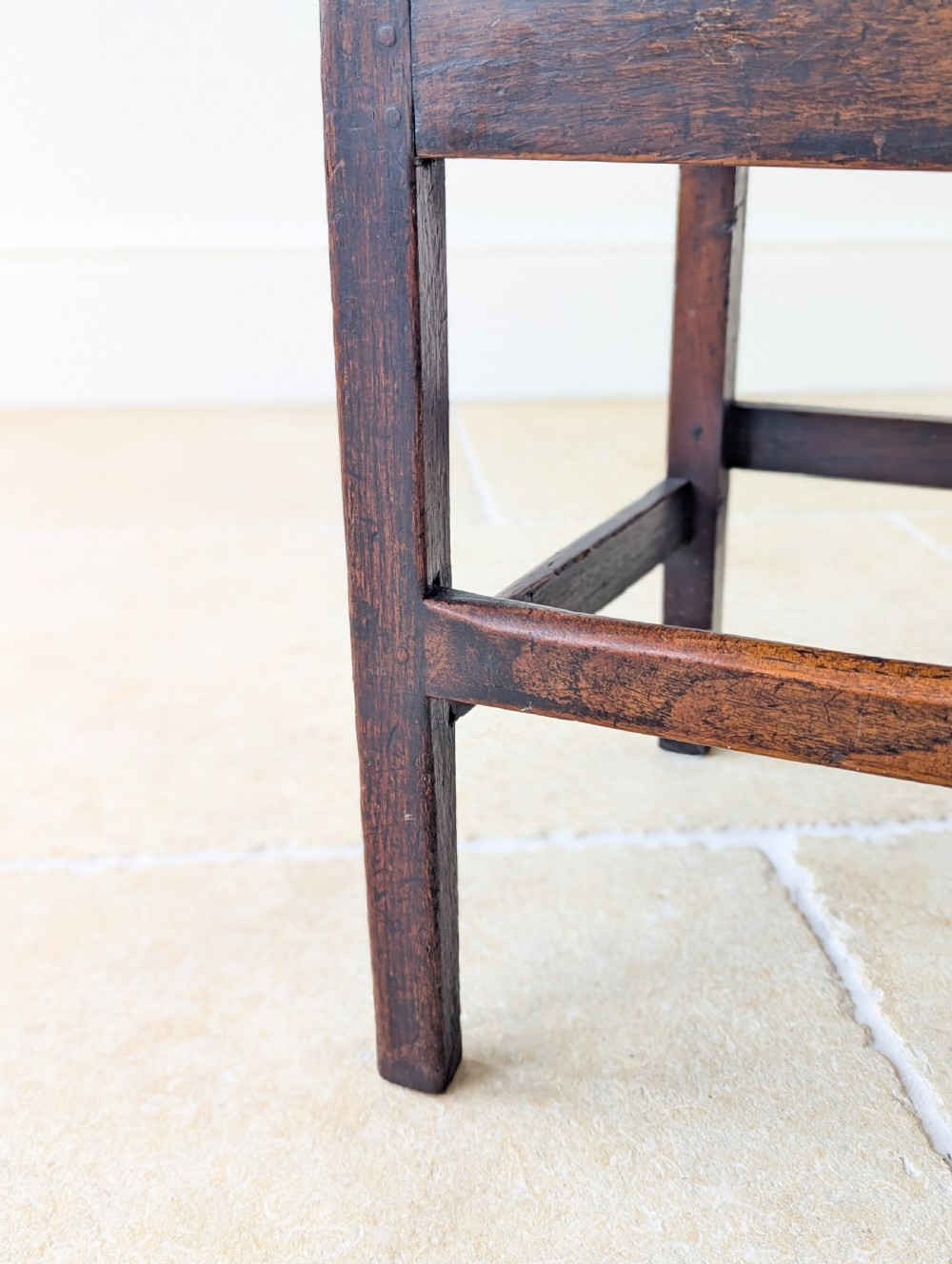 Pair of Antique Georgian Oak Country Side Chairs c.1800 View XIII