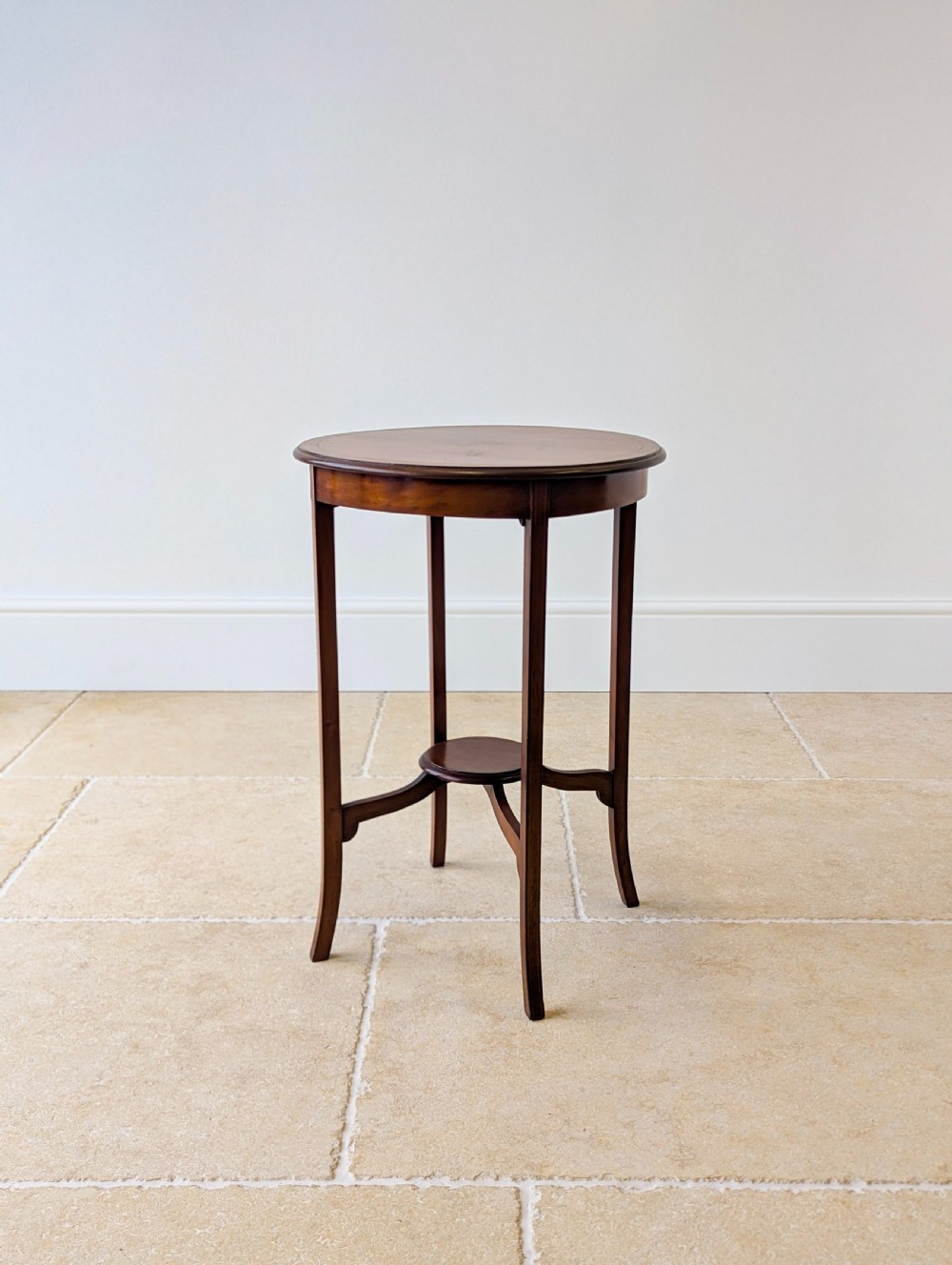 Antique Edwardian Mahogany Circular Occasional Table c.1905