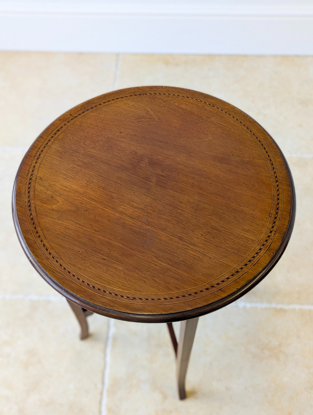 Antique Edwardian Mahogany Circular Occasional Table c.1905 View II