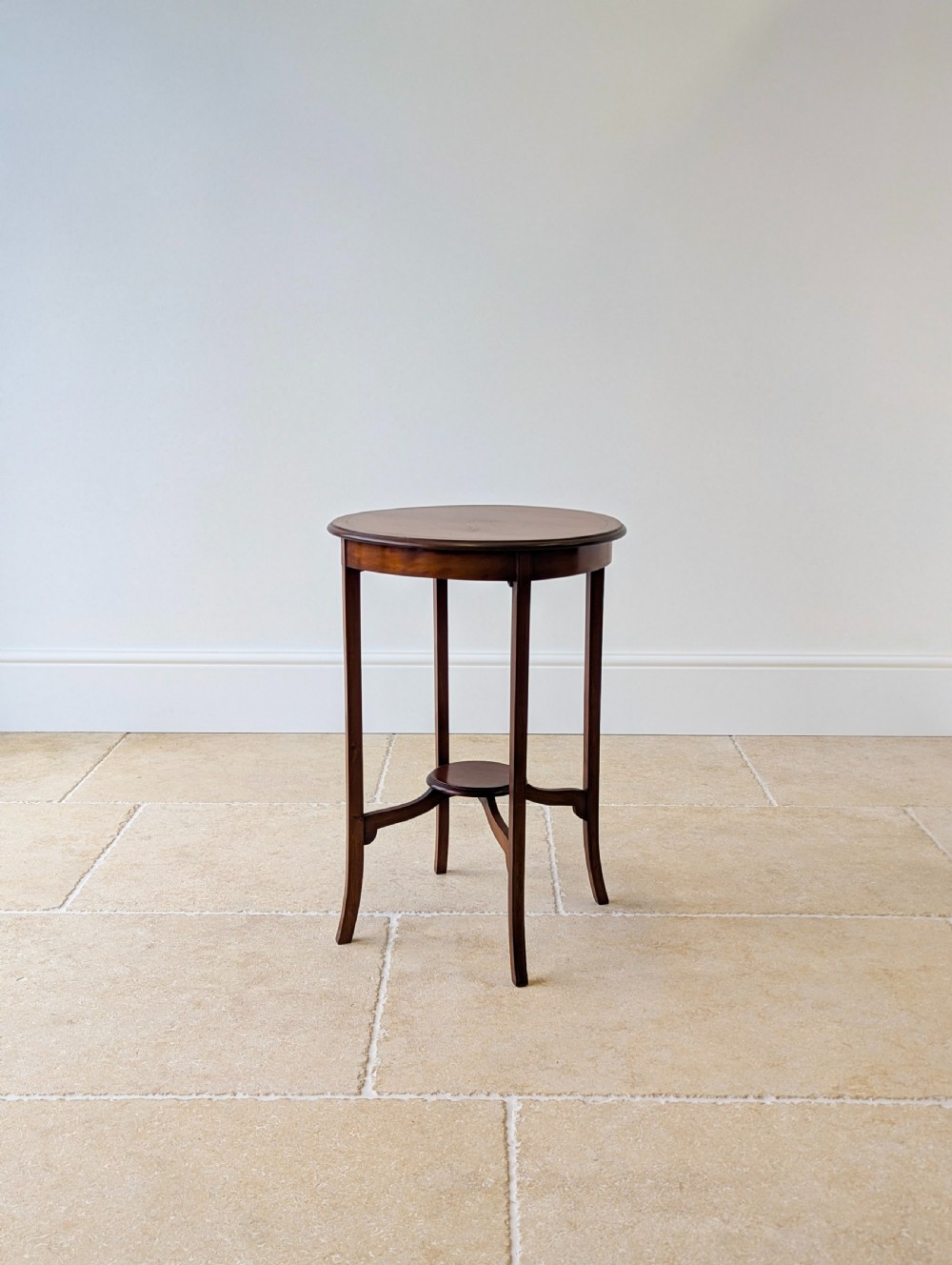 Antique Edwardian Mahogany Circular Occasional Table c.1905 View V