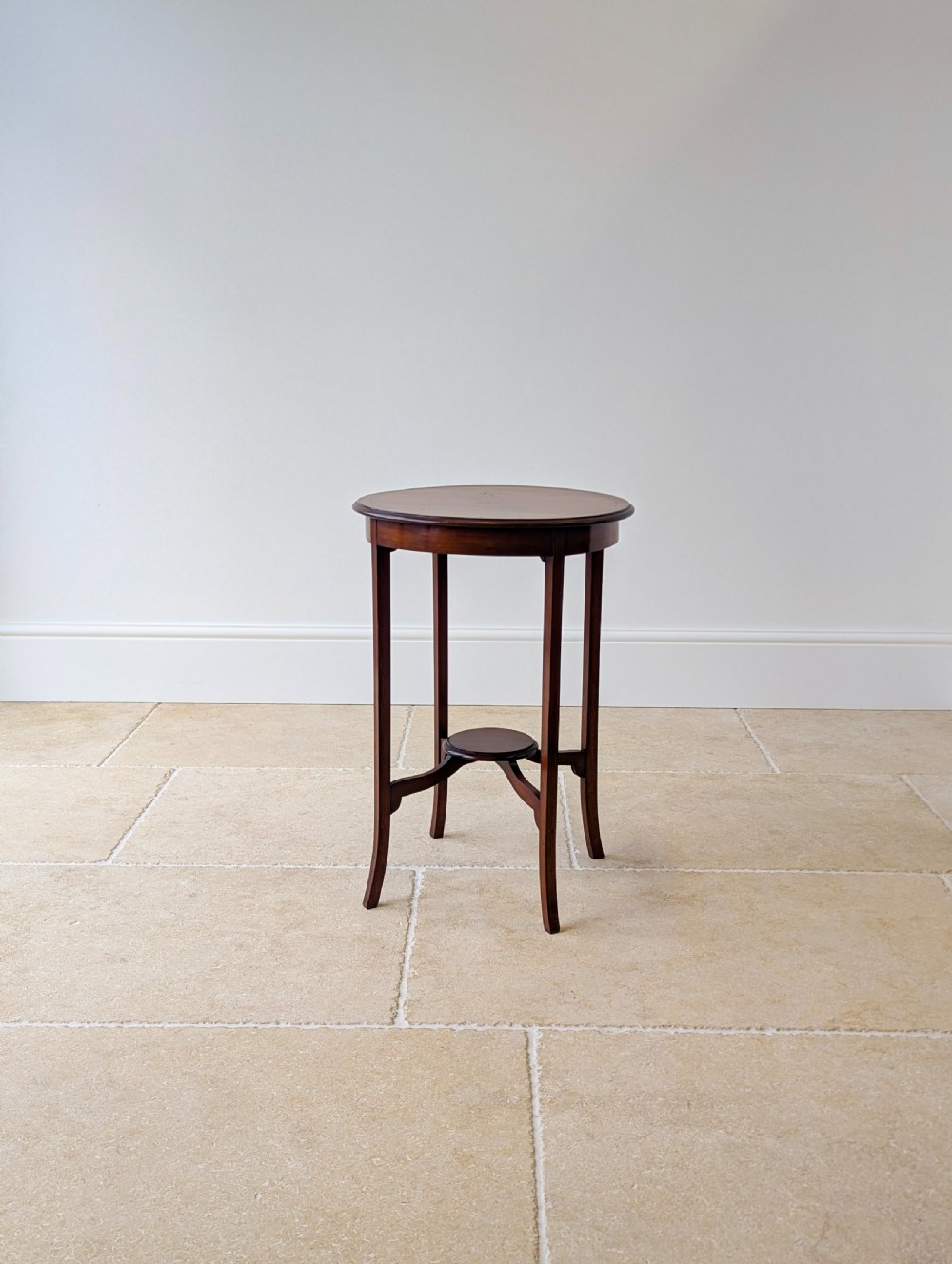 Antique Edwardian Mahogany Circular Occasional Table c.1905 View XVII