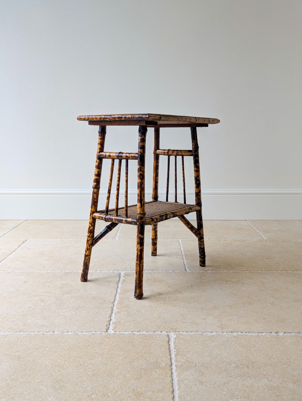 Antique Victorian Bamboo Occasional Table c.1890 View II