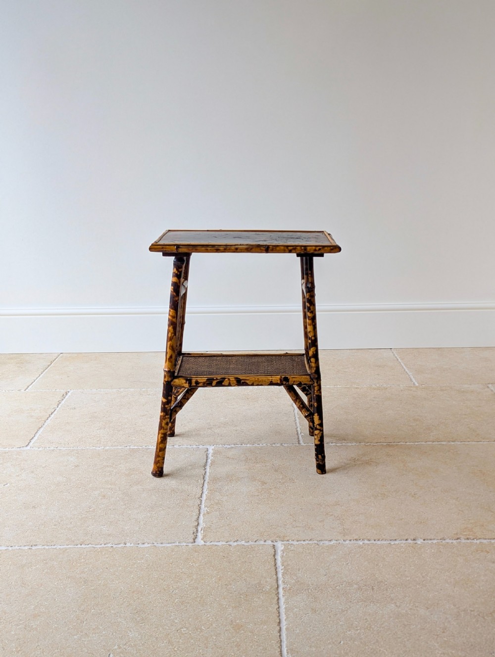 Antique Victorian Bamboo Occasional Table c.1890 View IV