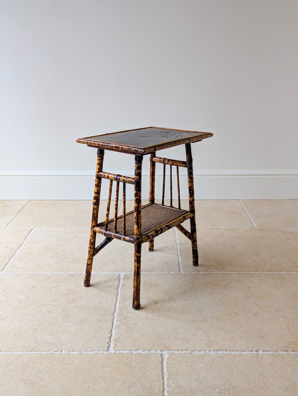 Antique Victorian Bamboo Occasional Table c.1890 View VI