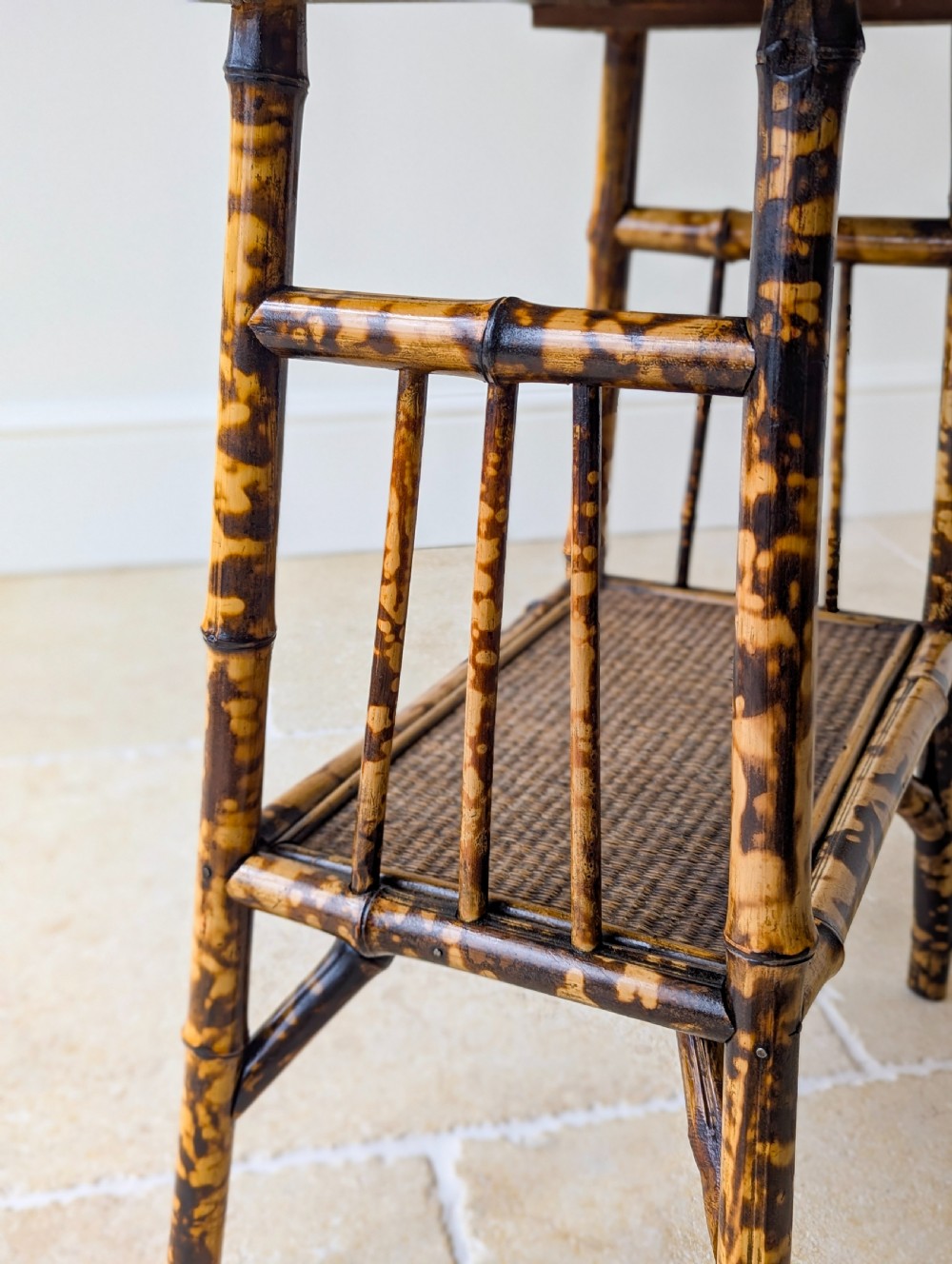 Antique Victorian Bamboo Occasional Table c.1890 View VII