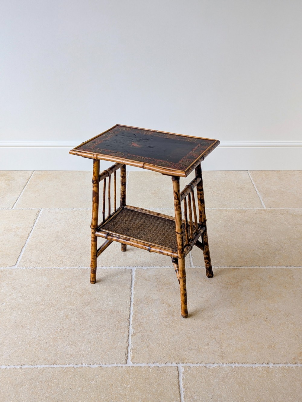 Antique Victorian Bamboo Occasional Table c.1890 View VIII