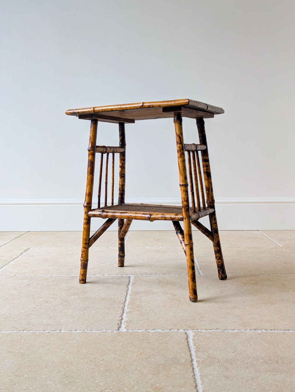 Antique Victorian Bamboo Occasional Table c.1890 View X