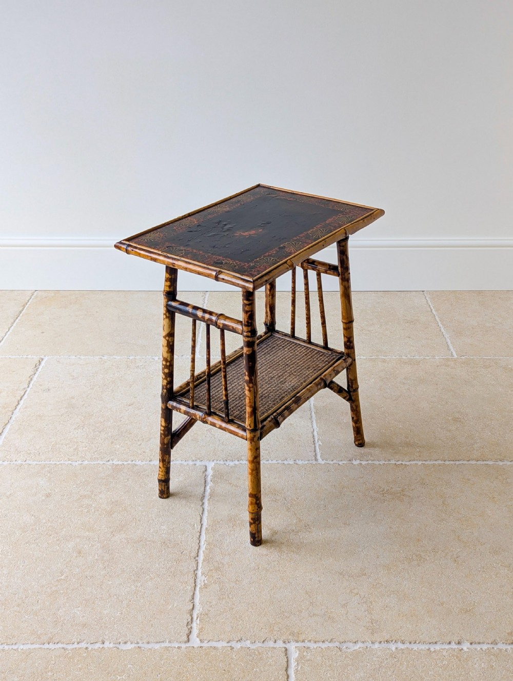 Antique Victorian Bamboo Occasional Table c.1890 View XIII