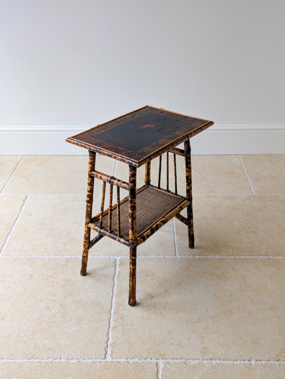 Antique Victorian Bamboo Occasional Table c.1890 View XV