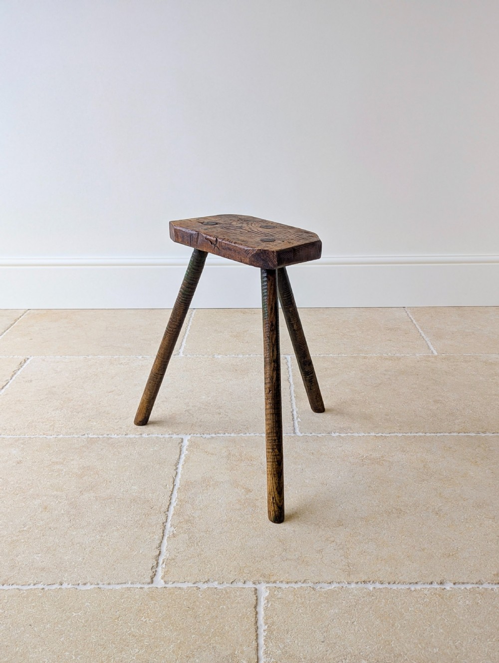 Antique Victorian Elm & Ash Cutler’s Stool c.1850