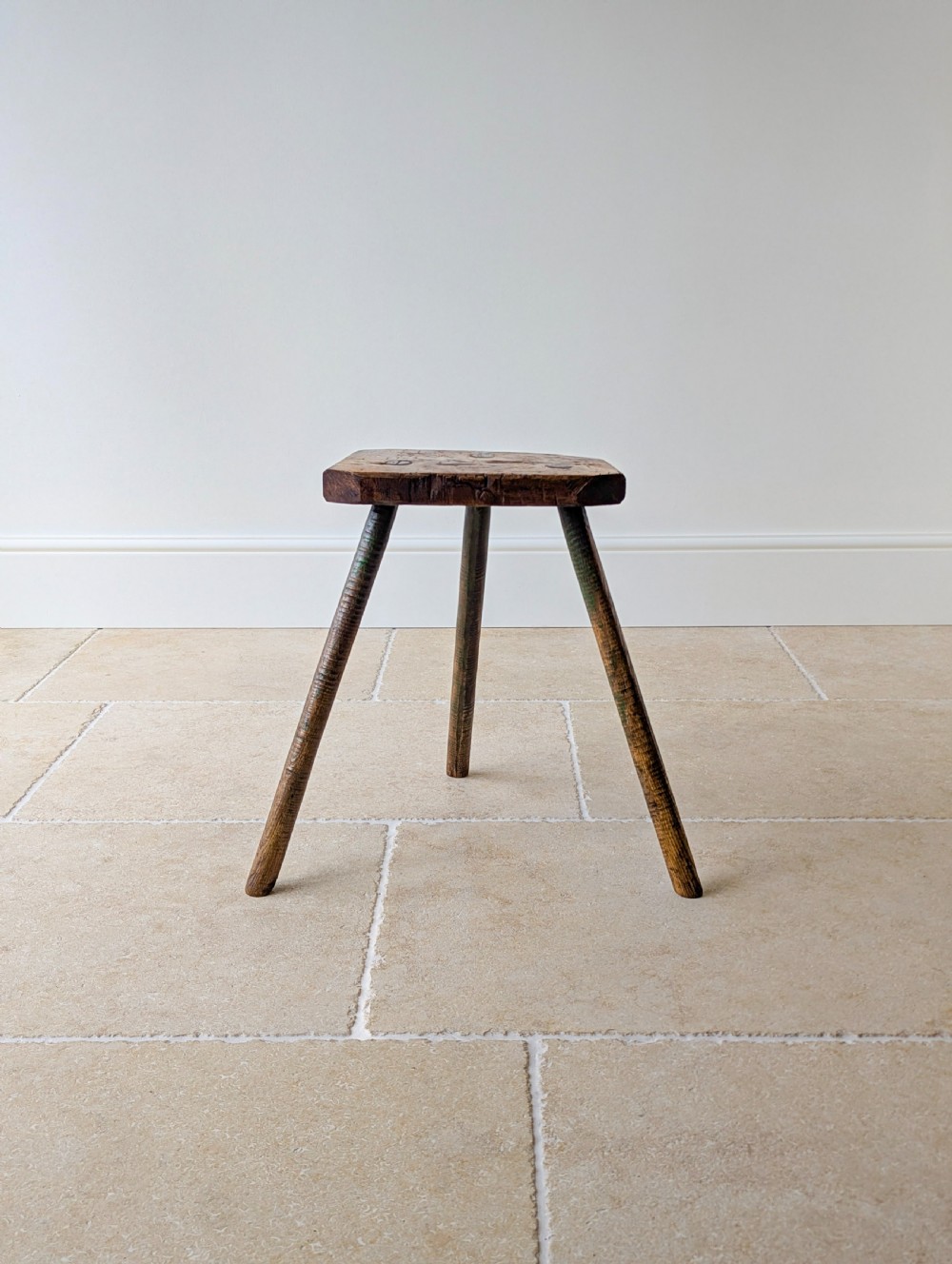 Antique Victorian Elm & Ash Cutler’s Stool c.1850 View VI