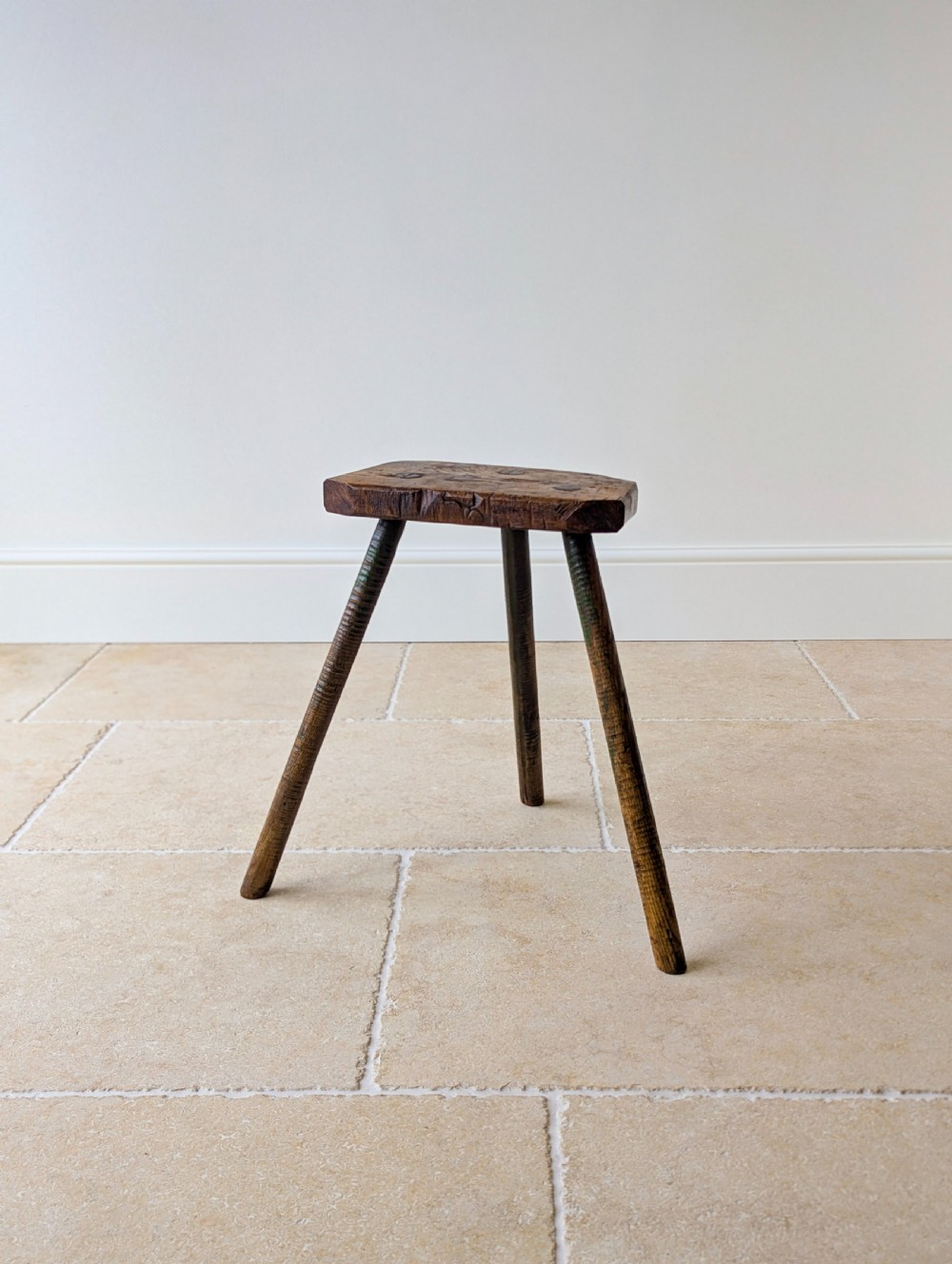 Antique Victorian Elm & Ash Cutler’s Stool c.1850 View VIII