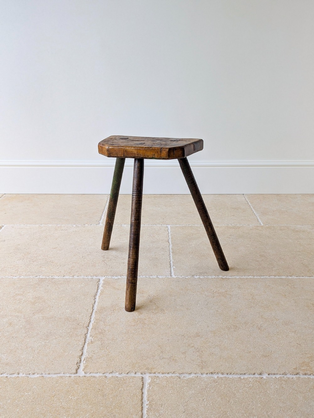 Antique Victorian Elm & Ash Cutler’s Stool c.1850 View XIV