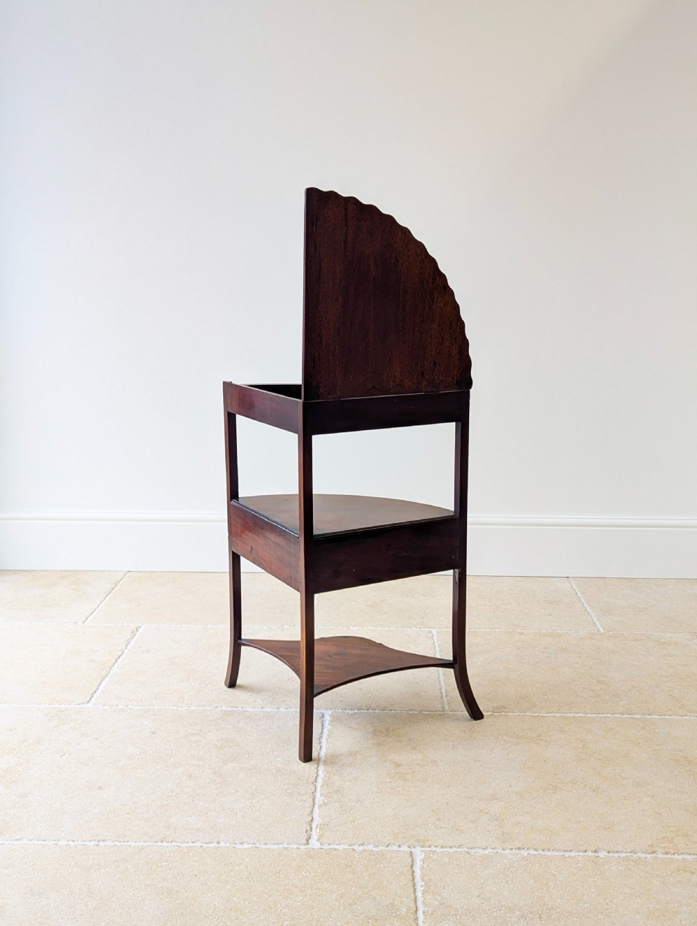 Antique Georgian Mahogany Corner Stand c.1810 View XIV