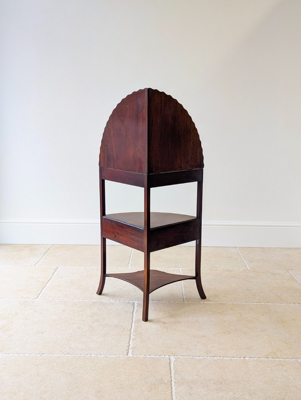 Antique Georgian Mahogany Corner Stand c.1810 View XV