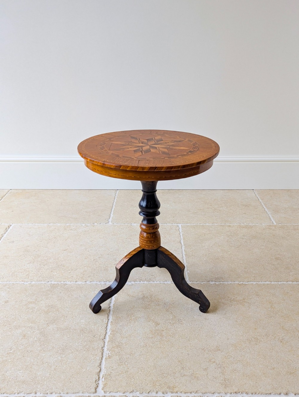 Antique Victorian Italian Marquetry Sorrento Table c.1880