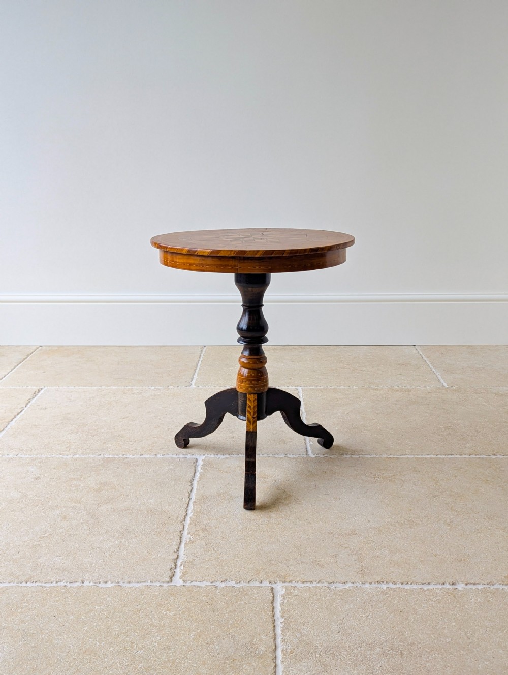 Antique Victorian Italian Marquetry Sorrento Table c.1880 View III