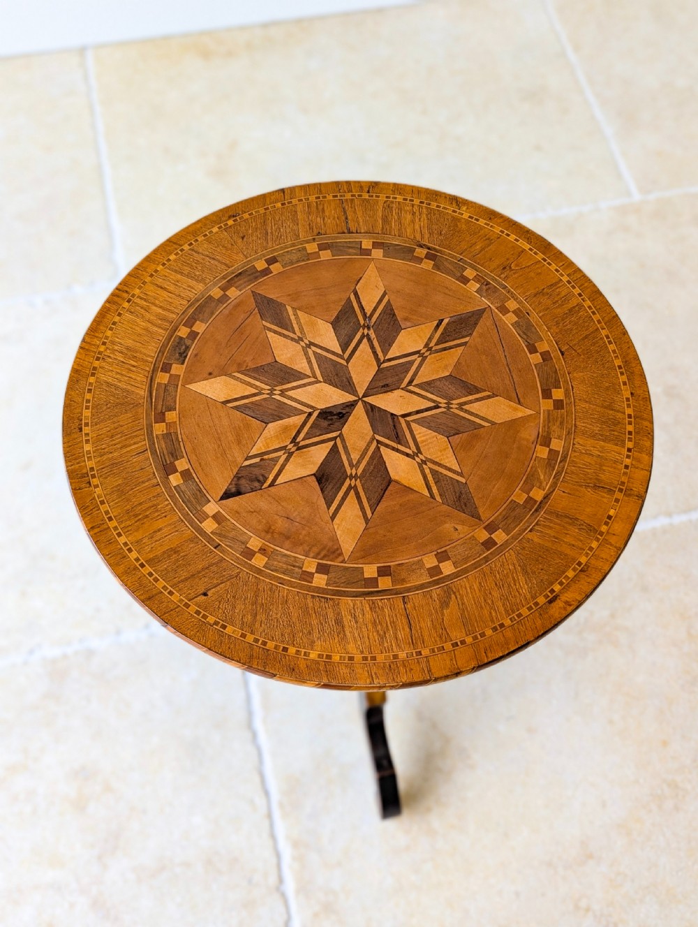 Antique Victorian Italian Marquetry Sorrento Table c.1880 View VIII