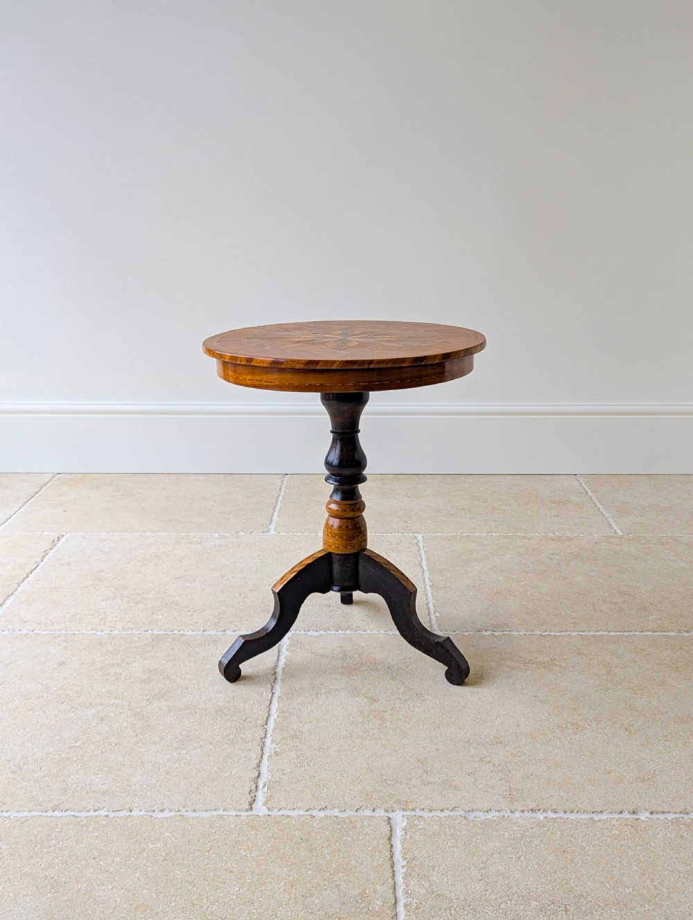 Antique Victorian Italian Marquetry Sorrento Table c.1880 View XVI