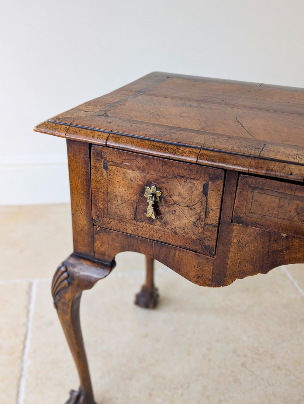 Antique George II Walnut Lowboy c.1730 View IV