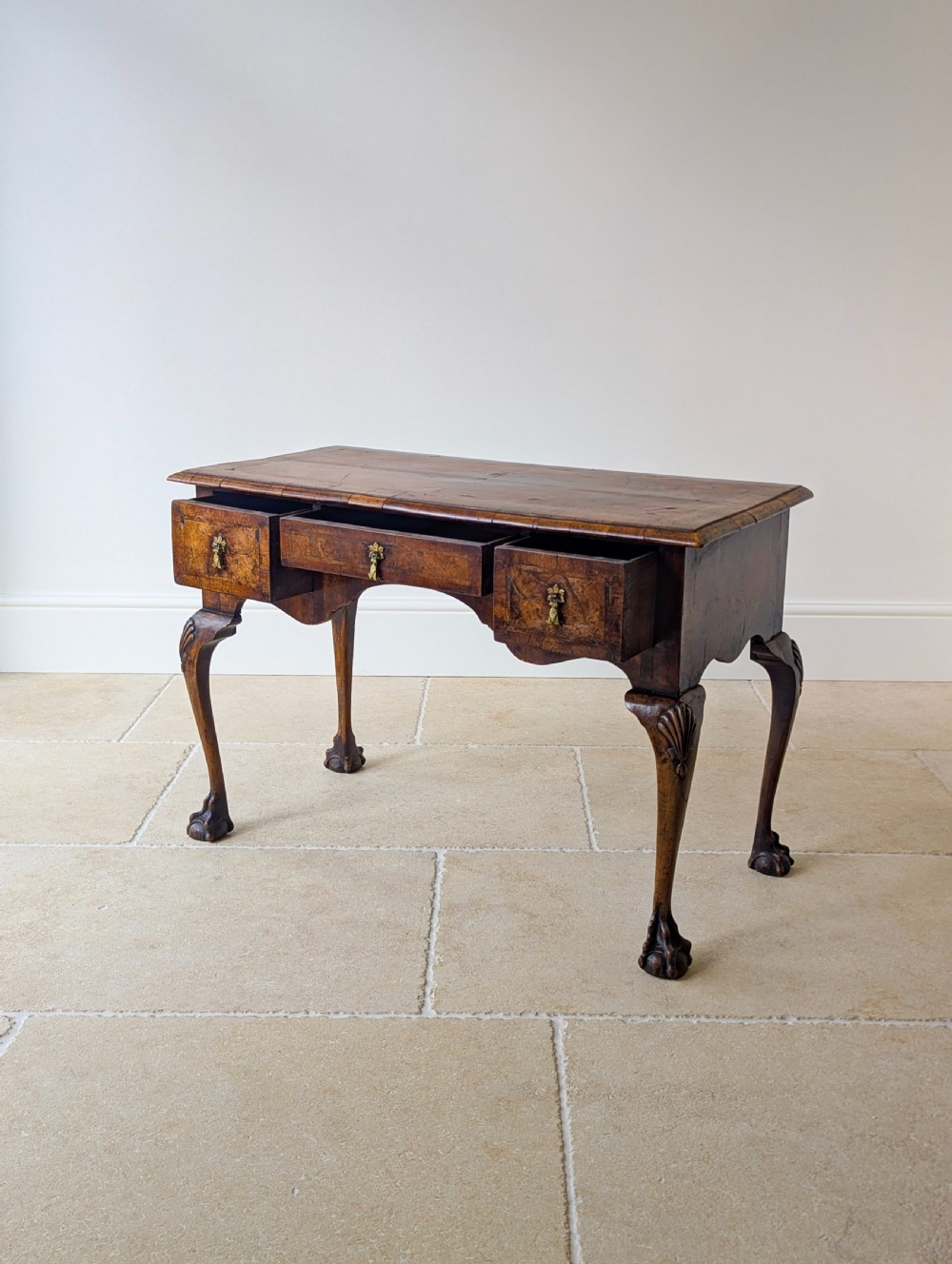 Antique George II Walnut Lowboy c.1730 View V