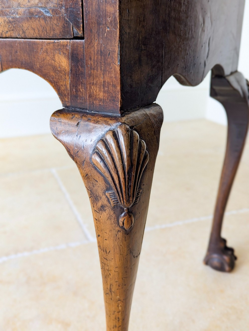 Antique George II Walnut Lowboy c.1730 View VIII