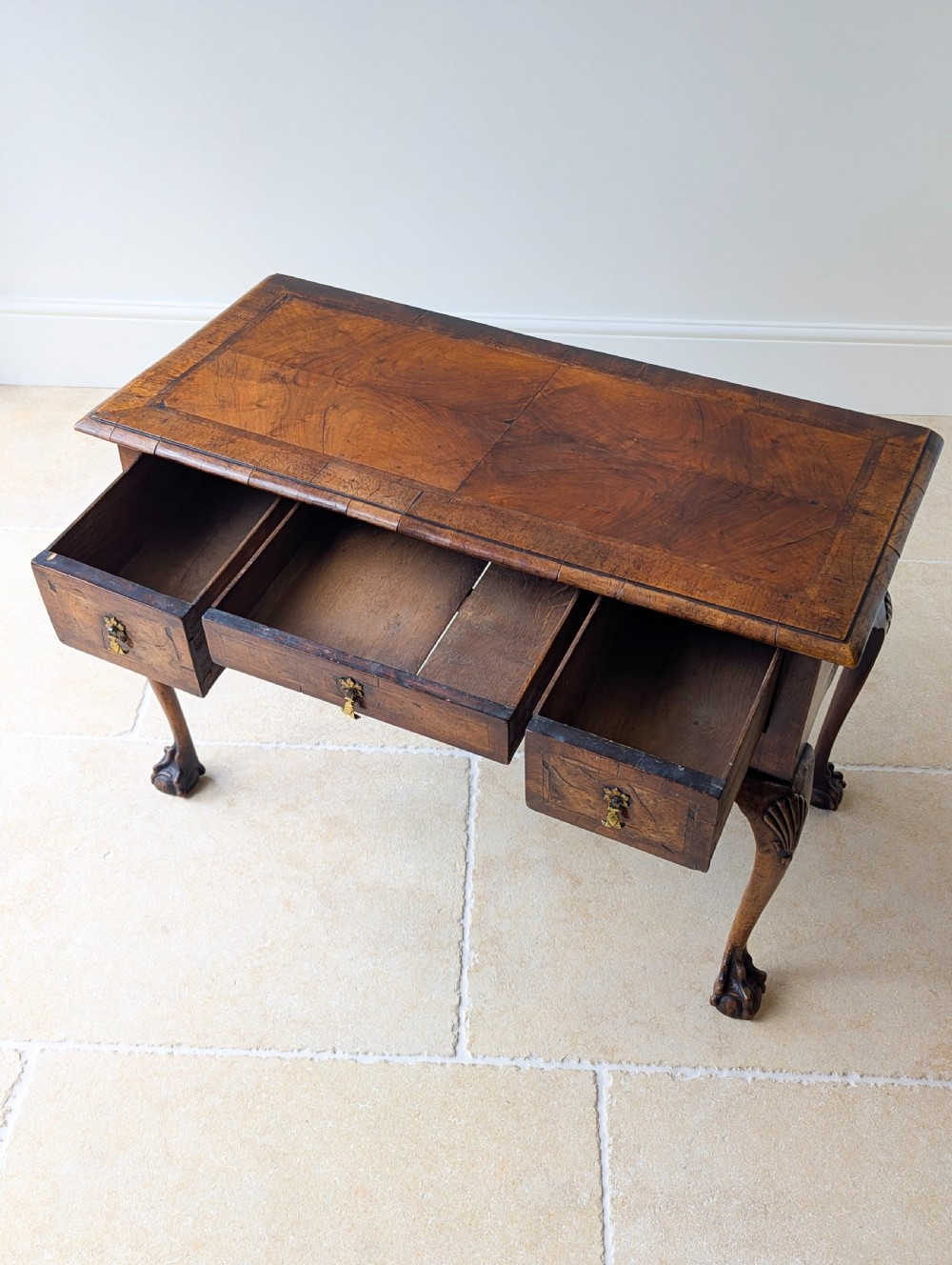 Antique George II Walnut Lowboy c.1730 View XV
