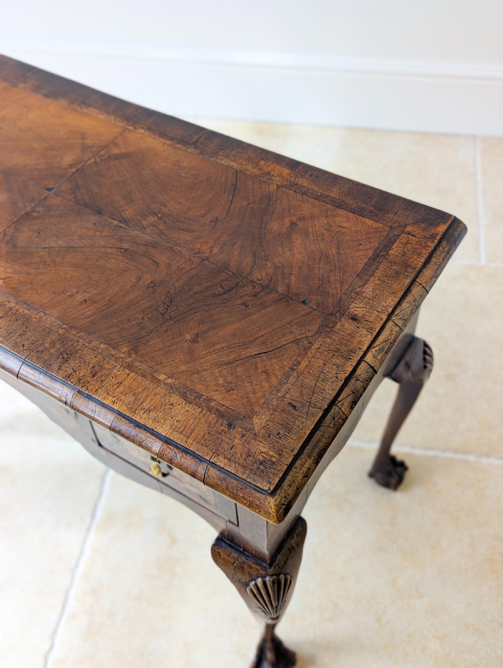 Antique George II Walnut Lowboy c.1730 View XVII