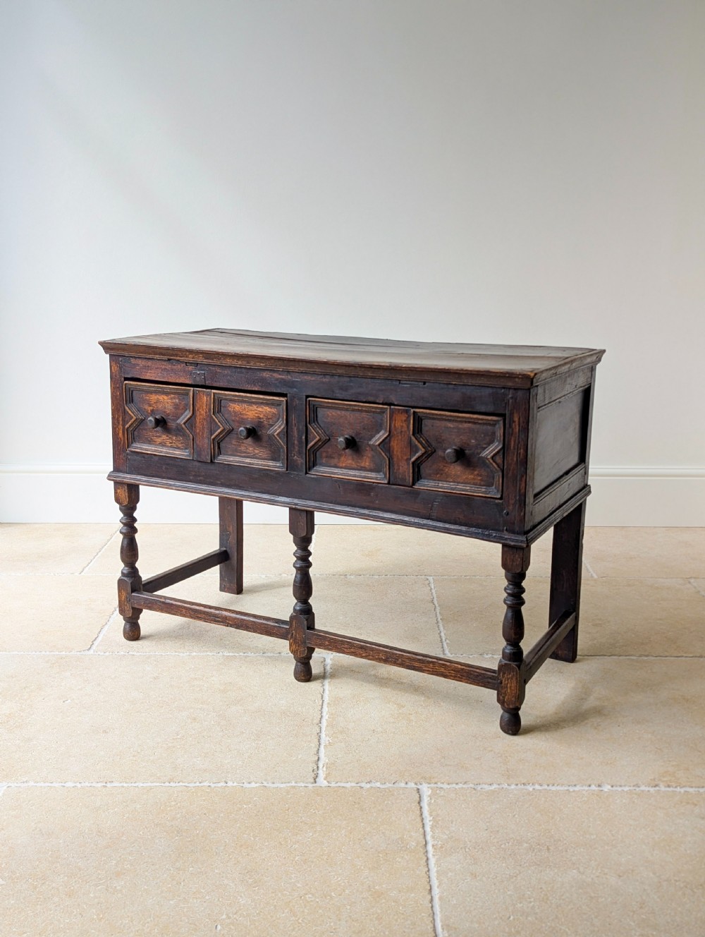 Antique Late 17th Century Oak Dresser Base c.1690