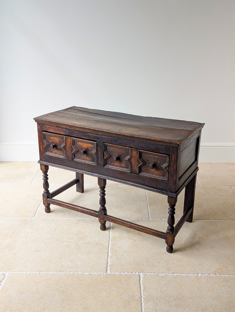 Antique Late 17th Century Oak Dresser Base c.1690 View VII