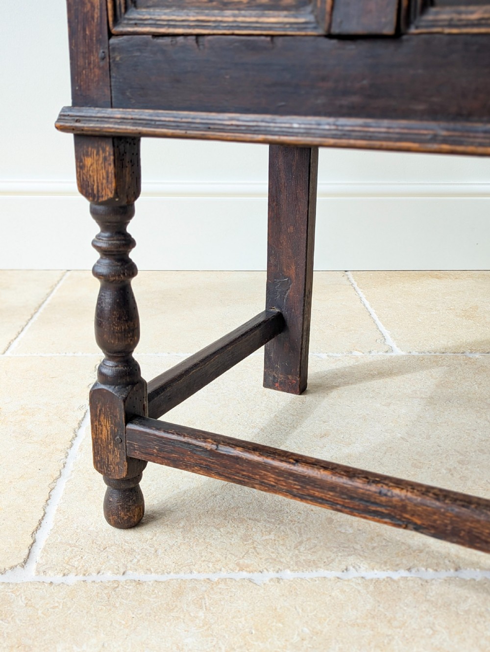 Antique Late 17th Century Oak Dresser Base c.1690 View XI
