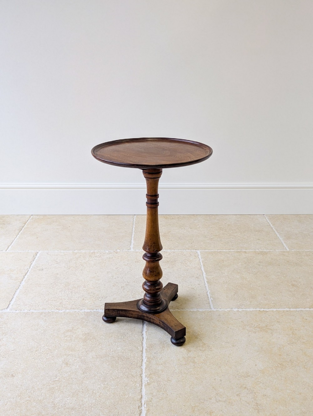 Antique Regency Mahogany & Beech Tilt-Top Wine Table c.1830