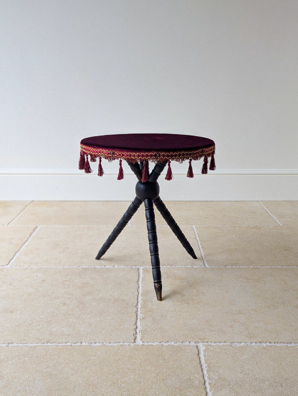 Antique Victorian Ebonised Beech Gypsy Table c.1880