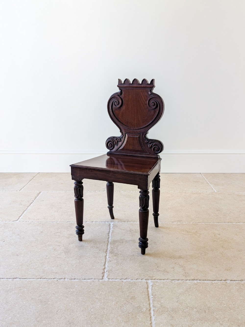 Antique William IV Mahogany Hall Chair c.1830