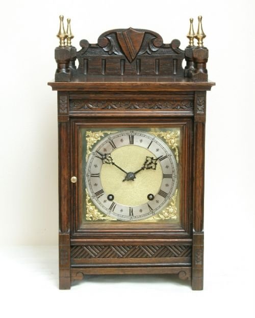Oak Bracket Clock by Winterhalder and Hoffmeir C1880