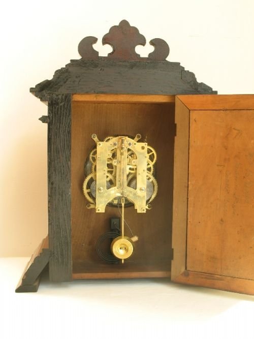 fig 4. FINE ANSONIA WALNUT MANTEL CLOCK C1880