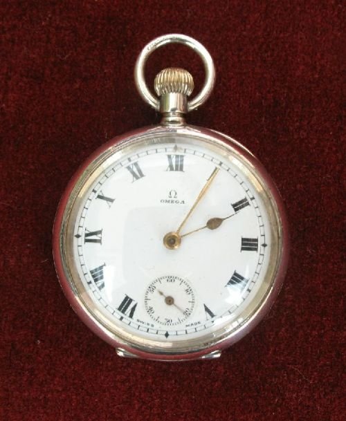 Superb Omega Solid Silver Pocket Watch 1935