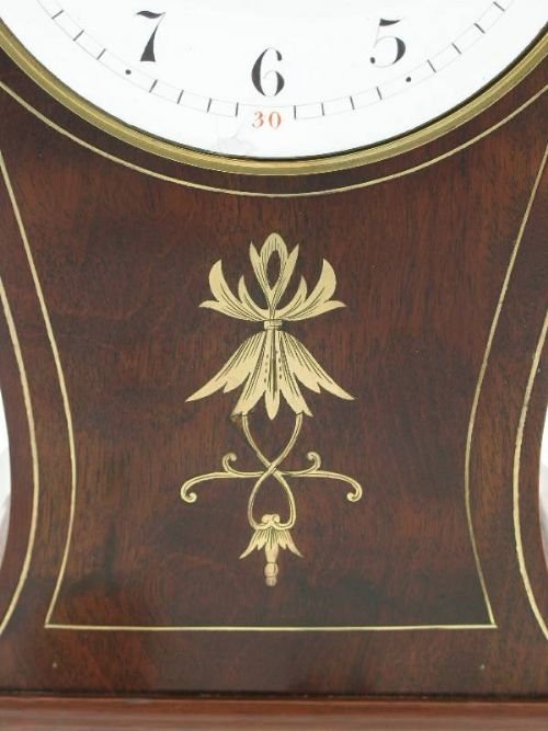 fig 4. BEAUTIFUL MAHOGANY MANTEL CLOCK BY SAMUEL MARTI C1890