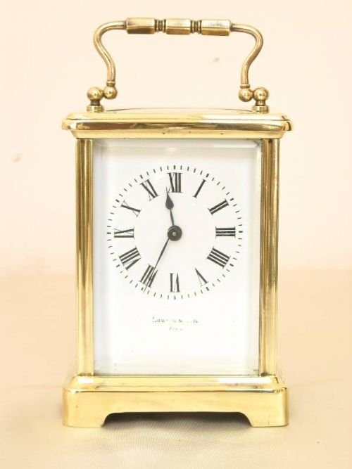 fig 1. A FINE VICTORIAN CARRIAGE CLOCK C1860