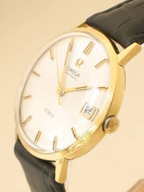 fig 3. SOLID 18CT GOLD OMEGA GENEVE AUTOMATIC 18K cal585 1960