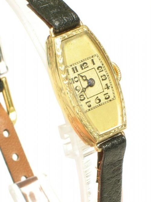 fig 2. SOLID 9CT GOLD LADIES ART DECO COCTAIL WATCH c1925