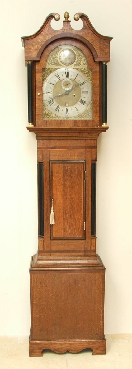 Oak Longcase Clock by Samuel Austin of Romsey C1750