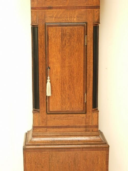 fig 4. OAK LONGCASE CLOCK BY SAMUEL AUSTIN OF ROMSEY c1750