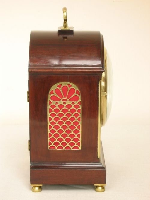 fig 4. SUPERB ENGLISH VICTORIAN MAHOGANY BRACKET CLOCK c1890