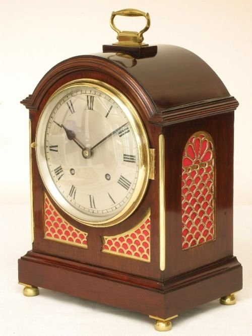 fig 2. SUPERB ENGLISH VICTORIAN MAHOGANY BRACKET CLOCK c1890