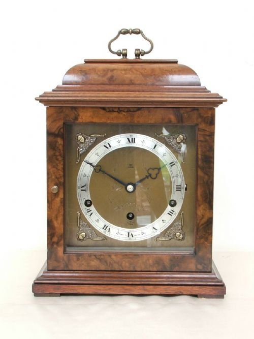 Beautiful Elliott Burr Walnut Westminster and Whittington Clock